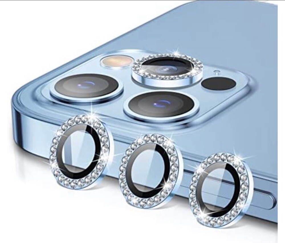 Camera Lens Protector Rhinestone Bling - Picture 2 of 3
